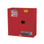 JUSTRITE 30 Gallon, 1 Shelf, 2 Doors, Manual Close, Flammable Cabinet, Sure-Grip® EX, Red - 893001