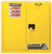 JUSTRITE 40 Gallon, 3 Shelves, 2 Doors, Manual Close, Paint Safety Cabinet, Sure-Grip® EX, Yellow - 893010