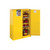 JUSTRITE 45 Gallon, 2 Shelves, 2 Doors, Self Close, Flammable Cabinet, Sure-Grip® EX, Yellow - 894520