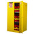 JUSTRITE 60 Gallon, 2 Shelves, 2 Doors, Manual Close, Flammable Cabinet, Sure-Grip® EX, Yellow - 896000
