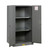JUSTRITE 60 Gallon, 2 Shelves, 2 Doors, Manual Close, Flammable Cabinet, Sure-Grip® EX, Gray - 896003