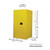 JUSTRITE 60 Gallon, 2 Shelves, 2 Doors, Self Close, Flammable Cabinet, Sure-Grip® EX, Yellow - 896020