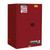 JUSTRITE 90 Gallon, 2 Shelves, 2 Doors, Self Close, Sure-Grip® EX Flammable Cabinet, Red - 899021