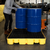 ENPAC 4 Drum Slim-Line Poly Spill Pallet, Yellow