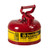 JUSTRITE 1 Gallon Steel Safety Can for Flammables, Type I, Flame Arrester, Red - 7110100