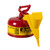JUSTRITE 1 Gallon Steel Safety Can for Flammables, Type I, Funnel, Flame Arrester, Red - 7110110