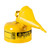 JUSTRITE 1 Gallon Steel Safety Can for Diesel, Type I, Funnel, Flame Arrester, Yellow - 7110210