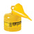 JUSTRITE 2 Gallon Steel Safety Can for Diesel, Type I, Funnel, Flame Arrester, Yellow - 7120210