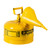 JUSTRITE 2.5 Gallon Steel Safety Can for Diesel, Type I, Funnel, Flame Arrester, Yellow - 7125210