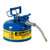 JUSTRITE 1 Gallon, 5/8" Metal Hose, Steel Safety Can for Kerosene, Type II, AccuFlow™, Blue - 7210320