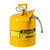JUSTRITE 5 Gallon, 5/8" Metal Hose, Steel Safety Can for Diesel, Type II, AccuFlow™, Yellow - 7250220