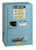 JUSTRITE 12 Gallon, 1 Shelf, 1 Door, Self Close, Corrosives/Acids Safety Cabinet, ChemCor® Compac, Blue - 8912222