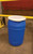 EAGLE 55 Gallon, Plastic Lever-Lock, Lab Pack Open Head Plastic Barrel Drum, Blue - 1656B