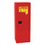 EAGLE 24 Gallon, 3 Shelves, 1 Door, Manual Close, Flammable Liquid Cabinet, Space Saver, Red - 1923XRED