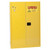 EAGLE 45 Gallon, 2 Door, Manual Close, Flammable Liquid Cabinet Combo with 2 UI50FS Safety Cans, Yellow - 1947X2SC