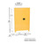 EAGLE 45 Gallon, 2 Shelf, 2 Door, Manual Close, Flammable Liquid Cabinet, Tower™, Yellow - 1947XLEGS