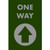 NOTRAX One Way Up Arrow Floor Mat Social Distancing 4X6 Green - 194SAU46GN