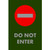 NOTRAX Do Not Enter Floor Mat with Symbol 3'x 5' Green -194SNE35GN
