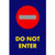 NOTRAX Do Not Enter Floor Mat with Symbol 4'x 6' Blue -194SNE46BU