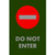 NOTRAX Do Not Enter Floor Mat with Symbol 4'x 6' Green -194SNE46GN