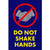 NOTRAX Do Not Shake Hands Floor Mat with Symbol 3X5 Blue - 194SNS35BU