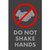 NOTRAX Do Not Shake Hands Floor Mat with Symbol 3X5 Charcoal - 194SNS35CH