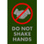 NOTRAX Do Not Shake Hands Floor Mat with Symbol 3X5 Green - 194SNS35GN