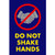 NOTRAX Do Not Shake Hands Floor Mat with Symbol 4X6 Blue - 194SNS46BU