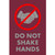 NOTRAX Do Not Shake Hands Floor Mat with Symbol 4X6 Red - 194SNS46RD