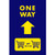 NOTRAX Cart One Way Floor Mat with Arrow & Symbol 4'x 6' Blue -194SOW46BU