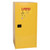 EAGLE 60 Gallon, 2 Shelves, 1 Door, Manual Close, Flammable Liquid Cabinet, Yellow - 1961X