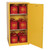 EAGLE 60 Gallon, 2 Shelves, 1 Door, Manual Close, Flammable Liquid Cabinet, Yellow - 1961X