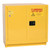 EAGLE 22 Gallon, 1 Shelf, 2 Door, Self Close, Flammable Liquid Cabinet, Under Counter, Yellow - 1970X