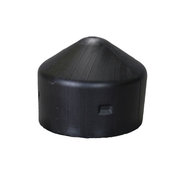 EAGLE 5-7/8" Outside Diameter, 5" Round Plastic Post Cap, Black - 1758