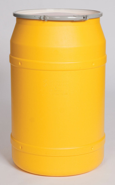 55 Gal. Drum (Yellow) Open-Head Straight w/ Metal Ring
