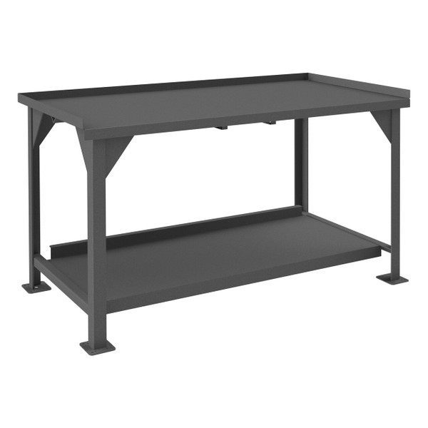 DURHAM DWB-3072-BE-95, Specialty Workbench, back and end stops