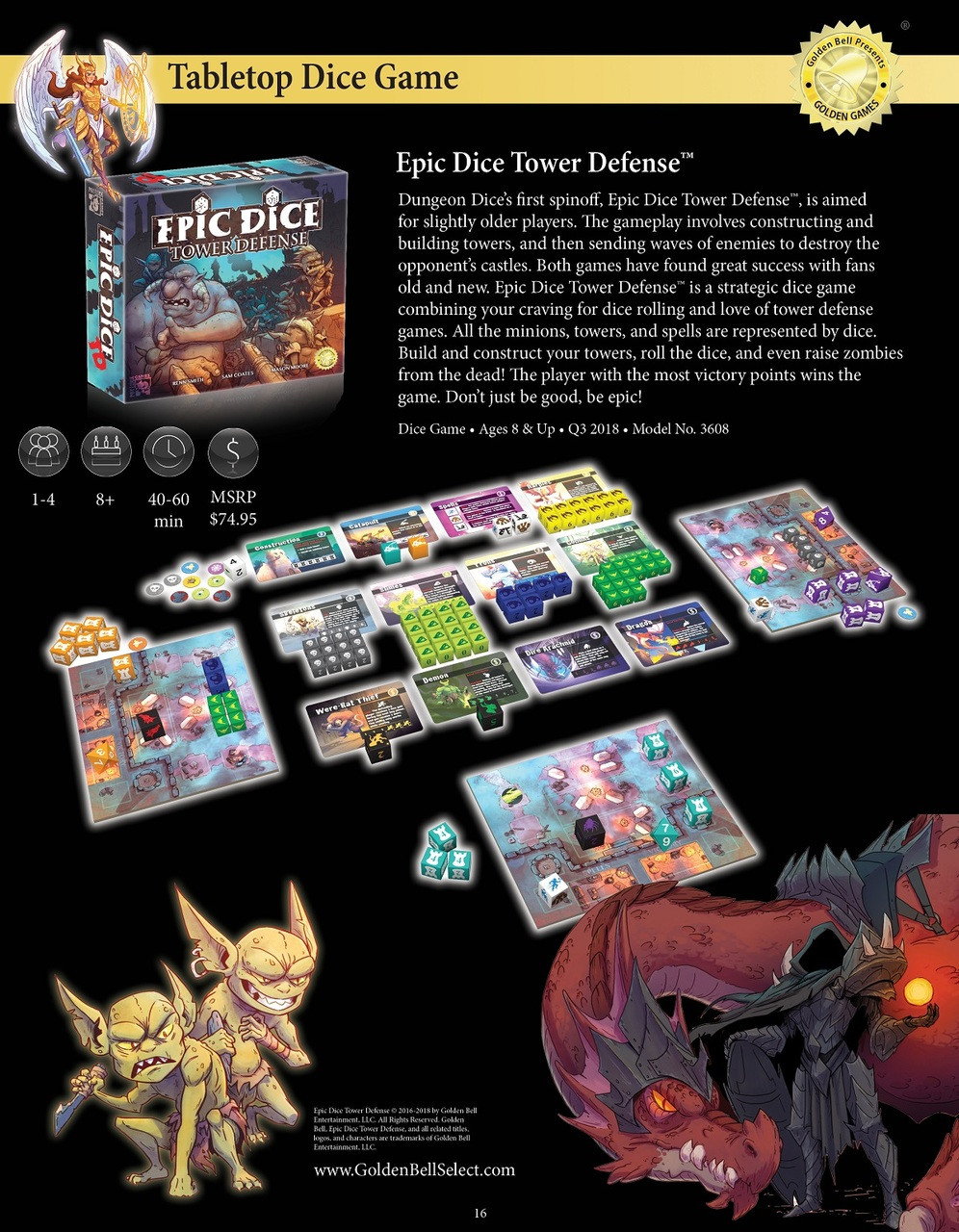 Epic Dice Tower Defense - Golden Bell Studios