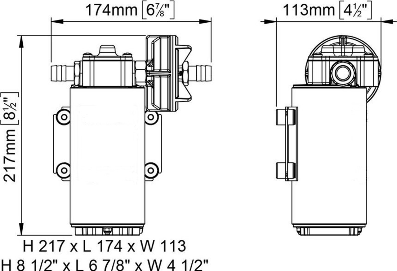 4 GPM Reversible HD Gear Pump 24V for Motor Oil or Diesel Fuel Transfer