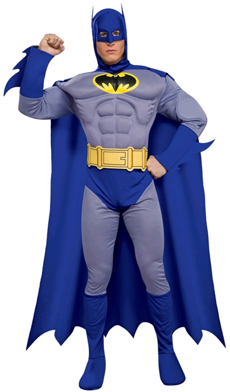 For Hire Blue Retro Musclechest Batman - The Littlest Costume Shop