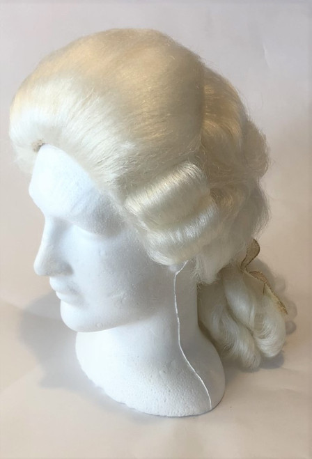 White Eighteenth Century Men's Wig for Hire