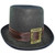 Steampunk Top Hat with Wide Ribbon and Buckle