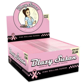 Blazy Susan Pink Rolling Papers King Size Slim 50pk