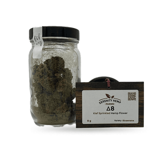 Serenity Hemp Farms D-8 Kief Sprinkled Hemp Flower 5gm