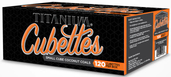 Titanium Cubettes Coconut Charcol 120ct