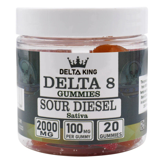 Delta King D-8 Gummies 1000MG 20CT
