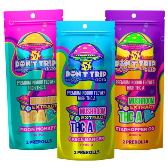 Dozo Don't Trip T-A + Mushroom Extract Prerolls