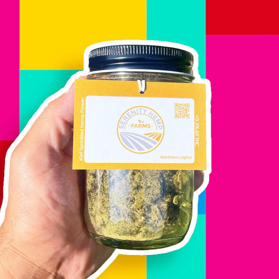Serenity Hemp Farms HHC Kief Sprinkled Hemp Flower 5gm