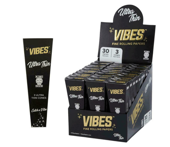 Vibes King Sized Cones 3 Pack