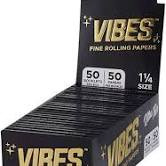 Vibes Ultra Thin 1.25inch Rolling Papers 50 CT