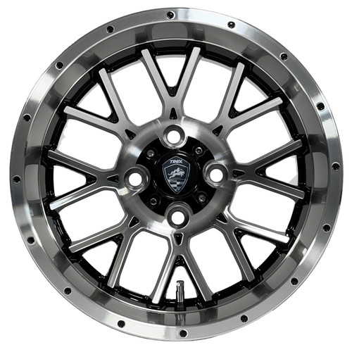 14" SPARTAN Machined Golf Cart Wheels